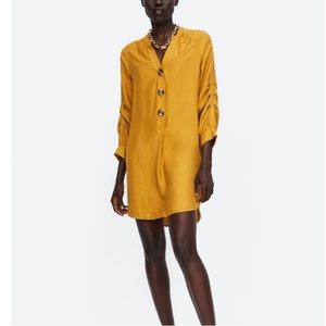 Zara mustard dress